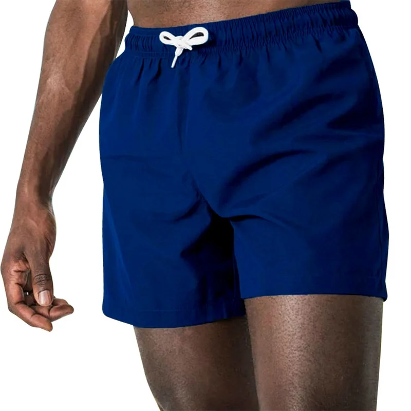 4XL Summer Beach Men Shorts with Pocket Straight Male Casual Drawstring Short Men Plus Size Nylon Loose bermuda masculina