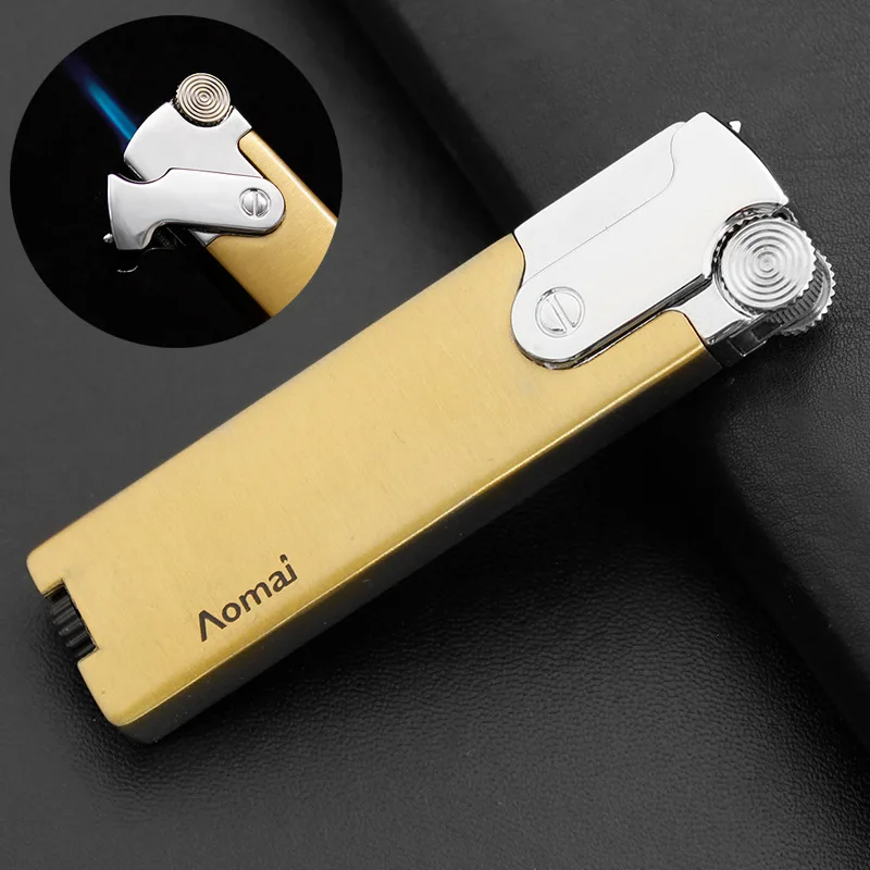 

Omai Creative Metal Mini Butane Lighter Turbine Torch Lighter Gadgets for Men Smoke Accessories Tobacco Accessories Gift for Men
