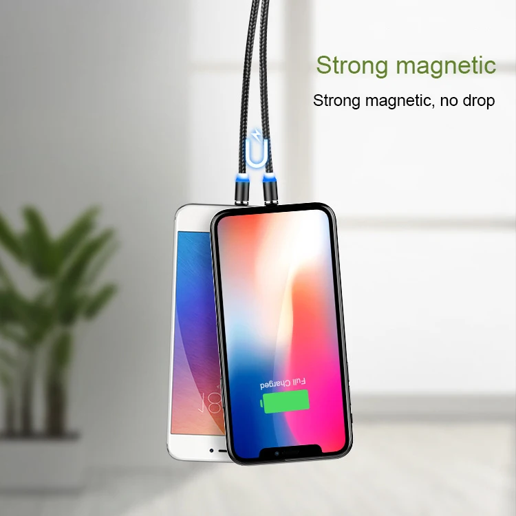 Магнитный USB C 8 Pin кабель для iPhone 11 XR X XS Max быстрая зарядка Samsung S10 S8 9 магнитное