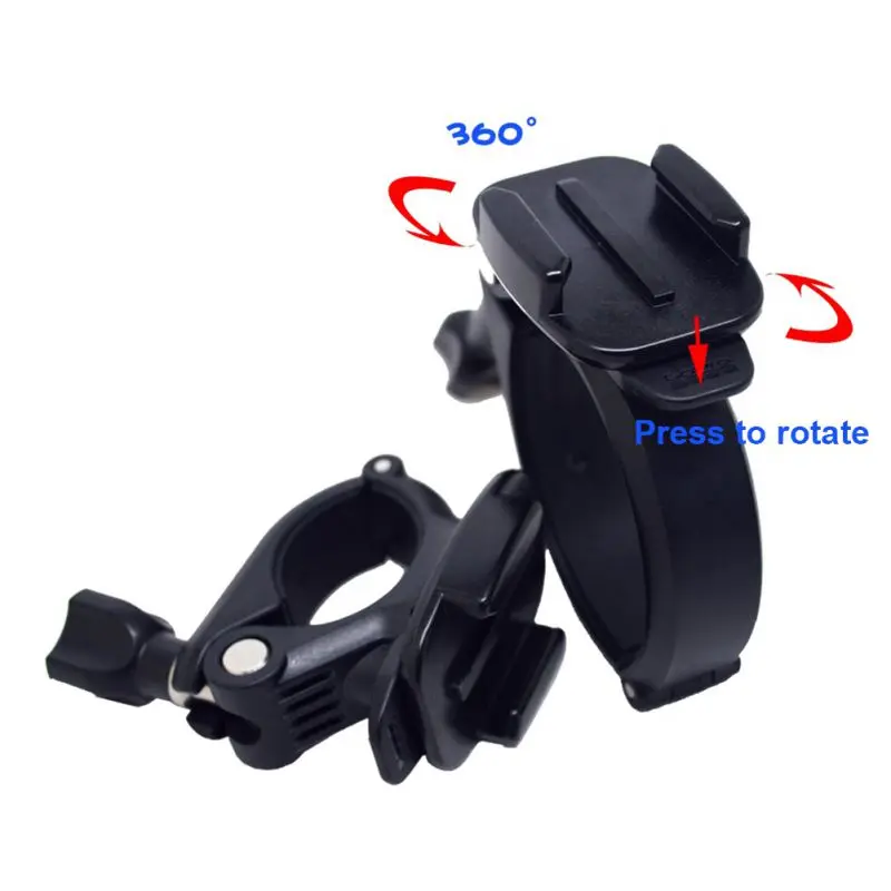 Держатель камеры для крепление на руль мотоцикла велосипеда Gopro вращение 360