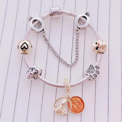 Dodocharms, высокое качество, цветная змеиная цепь, прекрасный браслет, Подходит для европейских браслетов-шармов для женщин, сделай сам, изготовление ювелирных изделий - Окраска металла: 15