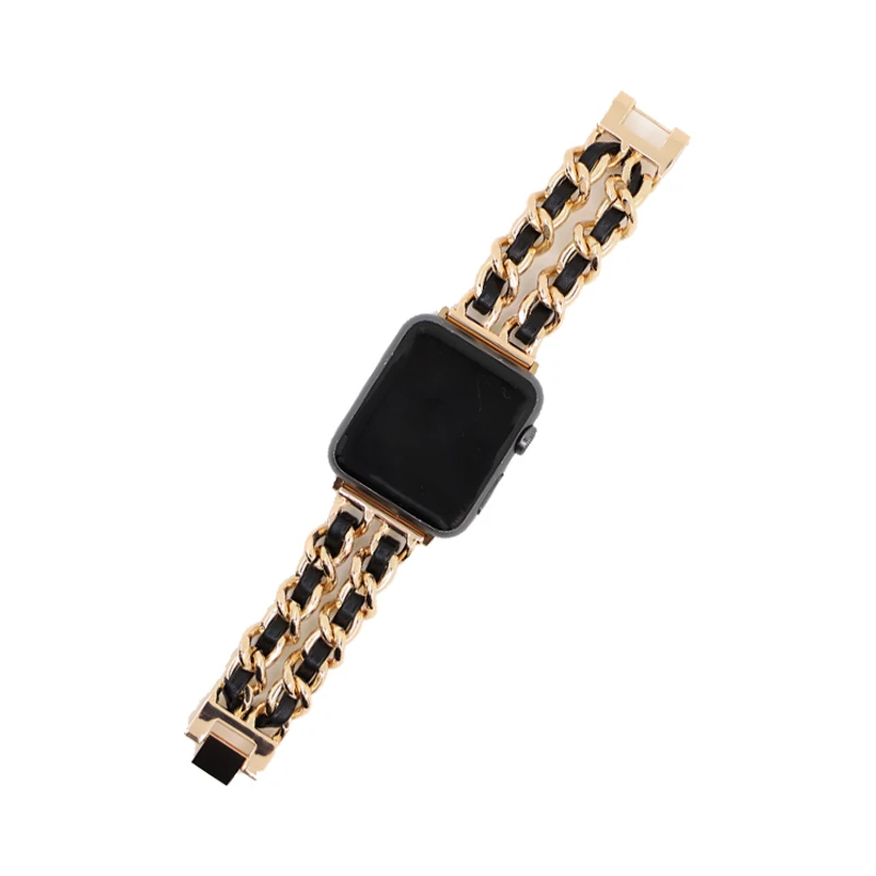 Ремешок из нержавеющей стали для Apple watch band 44 мм/42 мм correa роскошный браслет с