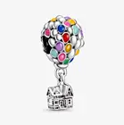 Ювелирные изделия из стерлингового серебра 925 пробы, аксессуары pixar's up house  Balloons charm fit, браслет и браслет, бусы, кулон для женщин, подарок