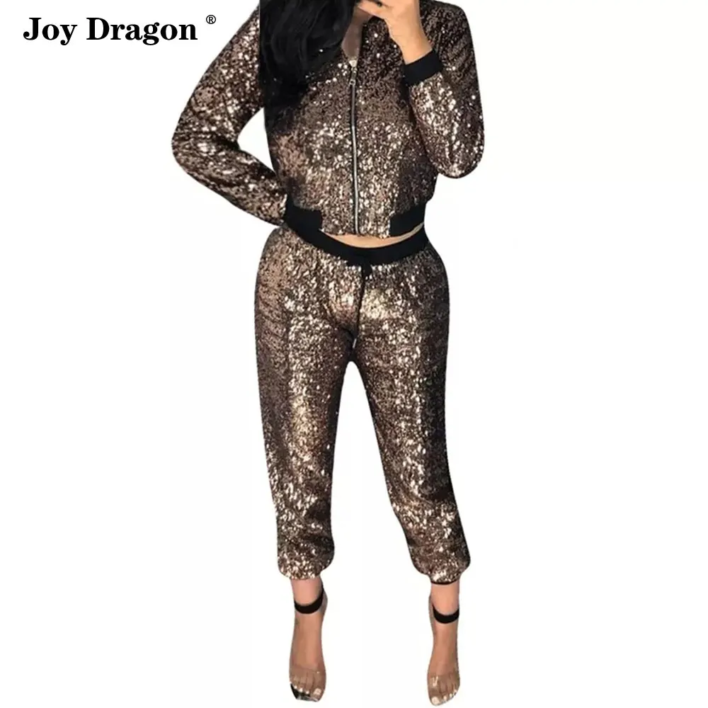 Женские костюмы Conjunto Feminino повседневные Клубные топы со стоячим воротником и