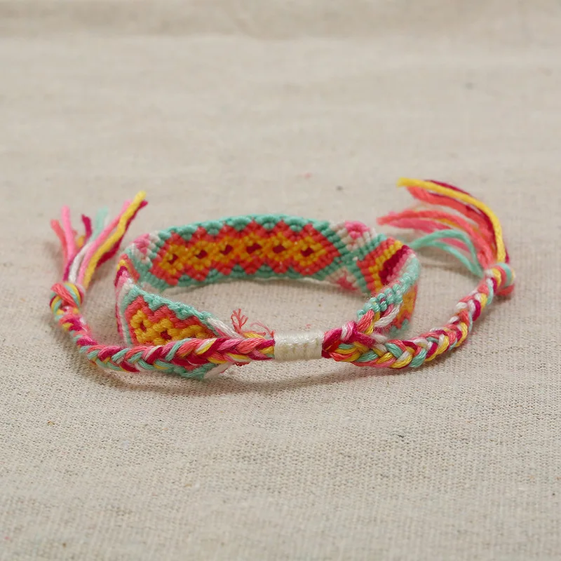 Бразильский Бохо плетеные браслеты ручной работы для женщин богемные винтажные