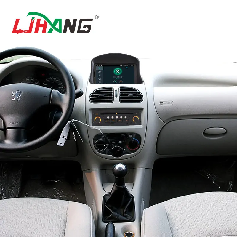 LJHANG автомобильный DVD мультимедийный плеер Android 10 для peugeot 206 206cc gps навигация 1 Din автомагнитола стерео головное устройство RDS Авто Аудио