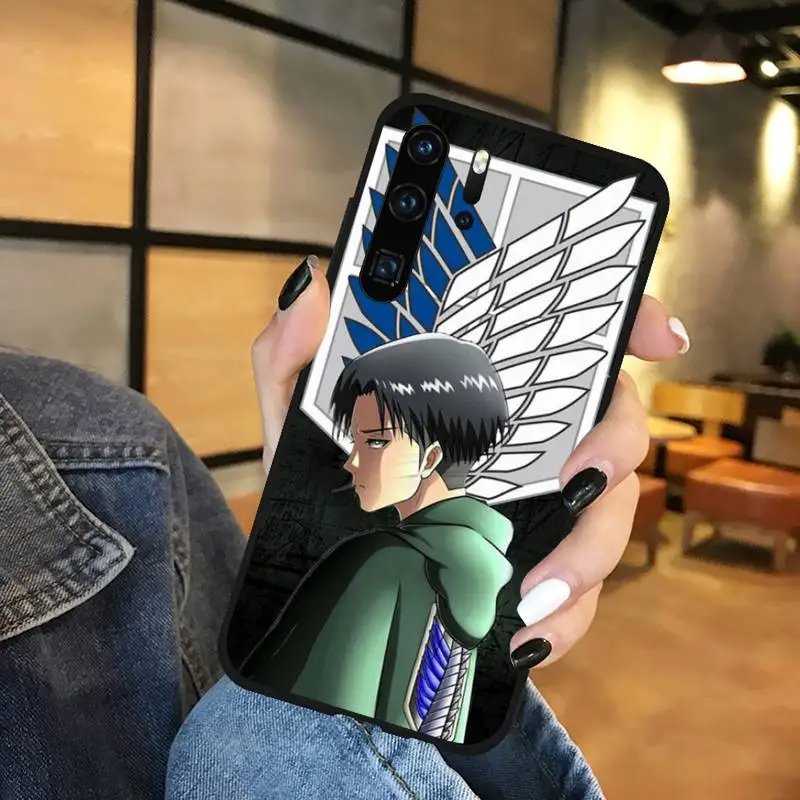 

Anime Japanese attack on Titan Phone Case black For Huawei honor Mate mate P 10 9X 10i 20 30 40 y7 lite pro p smart 2019