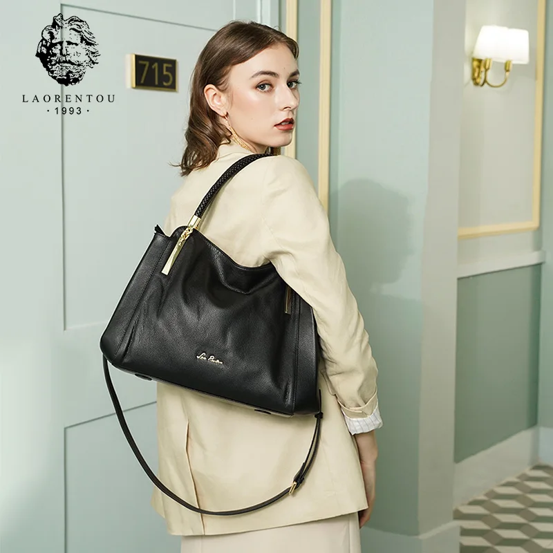 Сумка LAORENTOU женская с ручками сверху повседневный тоут сумочка на плечо через