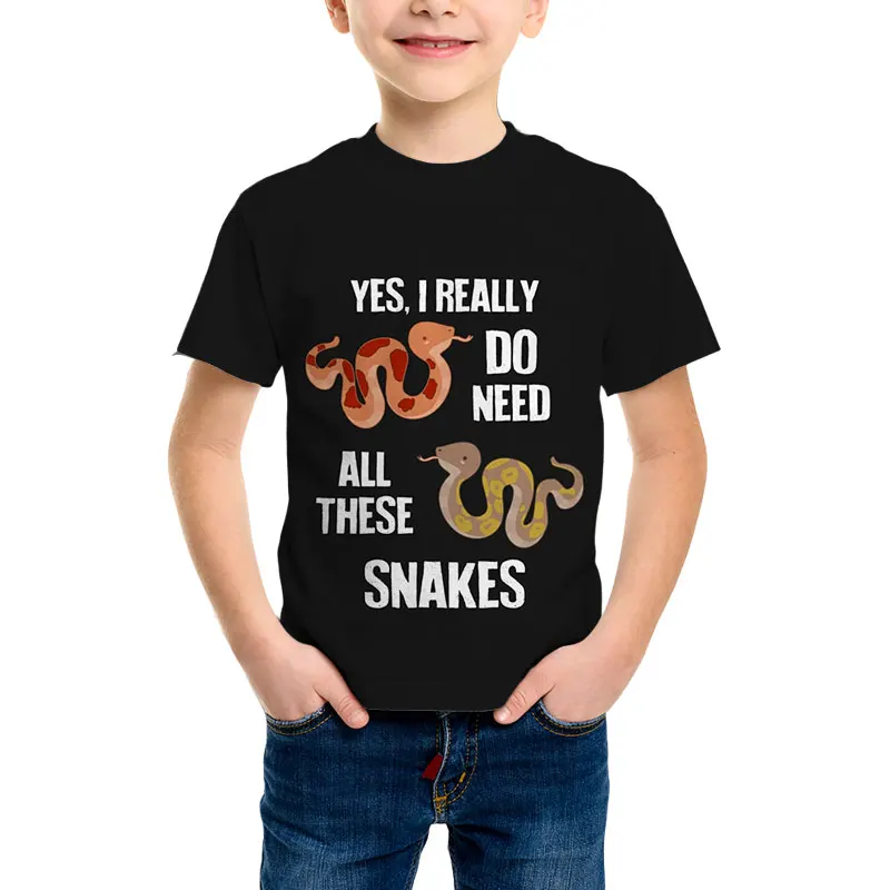

SONSPEE Snake With Letter T Shirt 3D Print New Boy Girl Shirt Funny Pattern Harajuku Loose Short Sleeve Summer Graphic Tee Tops