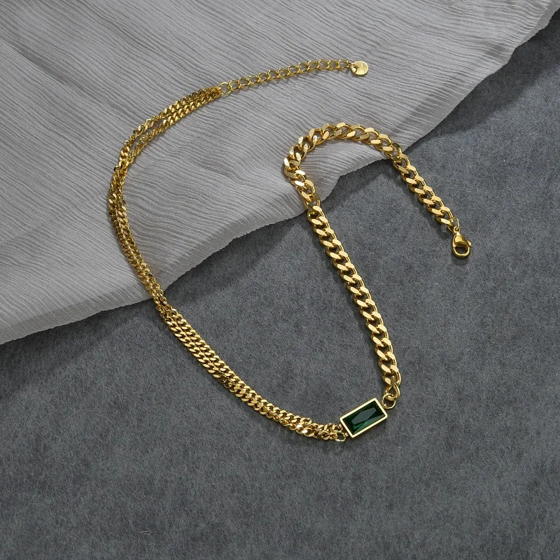 Новый модный зеленый камень ожерелье браслет костюм специально высокого