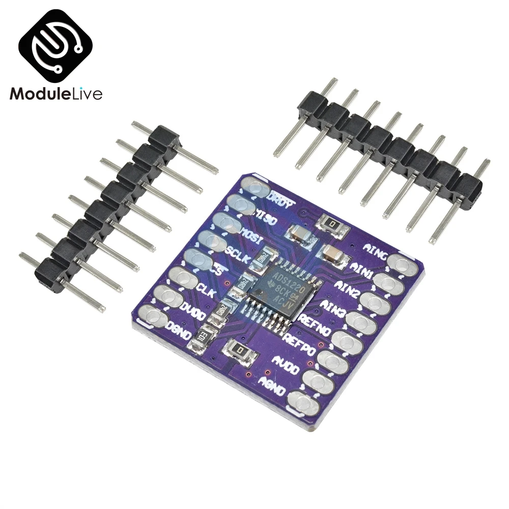 Низкая мощность CJMCU 1220 ADS1220 A/D конвертер ADC SPI 24 битный аналого цифровой модуль