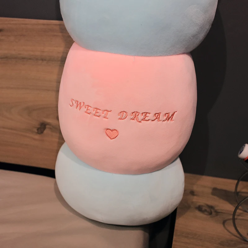 

Kawaii colorful unicorn carpenterworm plush toy pillow stuffed soft long nap nap pillow cute girl birthday gift