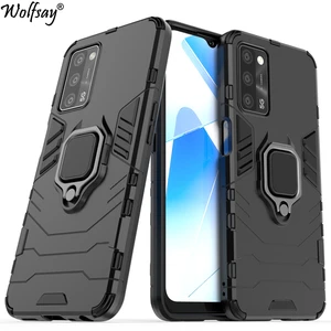 for oppo a55 5g case bumper armor anti knock magnetic suction stand full cover for oppo a55 5g case cover for oppo a55 5g 6 5 free global shipping