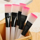 Профессиональная Кисть для макияжа, мягкие нейлоновые кисти с пластиковой ручкой, белого и розового цвета, удобные и чистые косметические инструменты