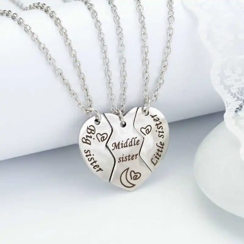 

Best Neclaces Friends Forever Gift Pendant Friendship Necklace Heart Broken 3pcs