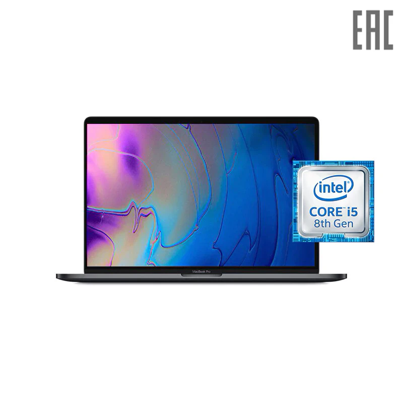 Ноутбук Apple MacBook Pro 13&quot Retina QC IC /i5 2.4GHz/Touch Bar/8GB/512GB SSD/Int Iris Plus 655 (2019) (MV972RU/A