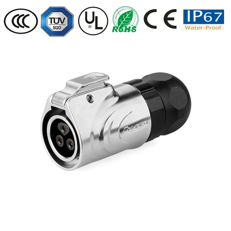 Водонепроницаемый разъем M16 3-контактный уплотнительный круглый кабельный
