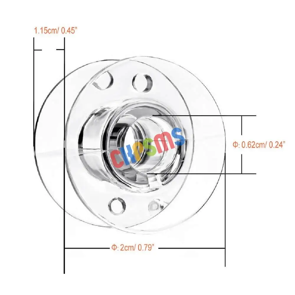 Пластиковые шпульки #2518P SA156 X52800150 подходят для BROTHER VIKING SINGER CLASS 15|Швейные