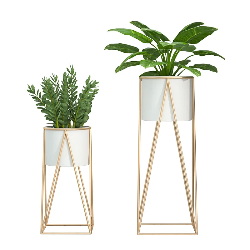

Simple Iron Flower Rack Indoor Living Room Balcony Floor Type Green Pineapple Green Plant Flowerpot Rack Plant Stand Metal