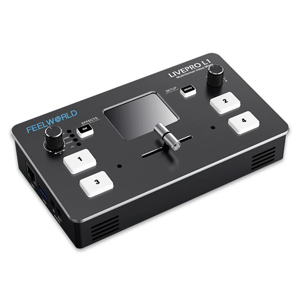 Feelworld Livepro L1 Mini Switcher 4 канала в режиме реального времени потоковое видео миксер HDMI