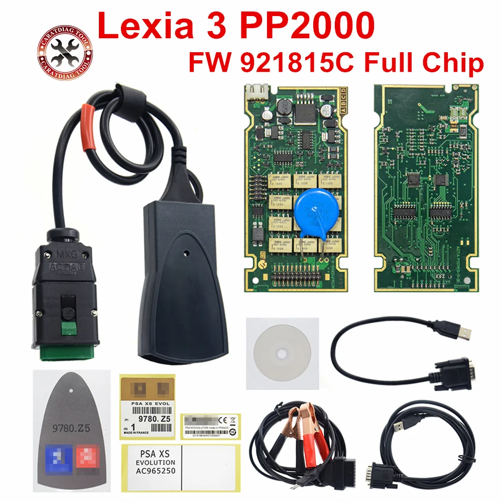 Профессиональный Полный чип Lexia3 серийный 921815C Lexia 3 V48 PP2000 V25 отличный золотой PCB PSA