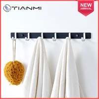 tianmi wall door black hooks coats clothes towel hat organizer rack storage towel bedroom living room hanger house organizers