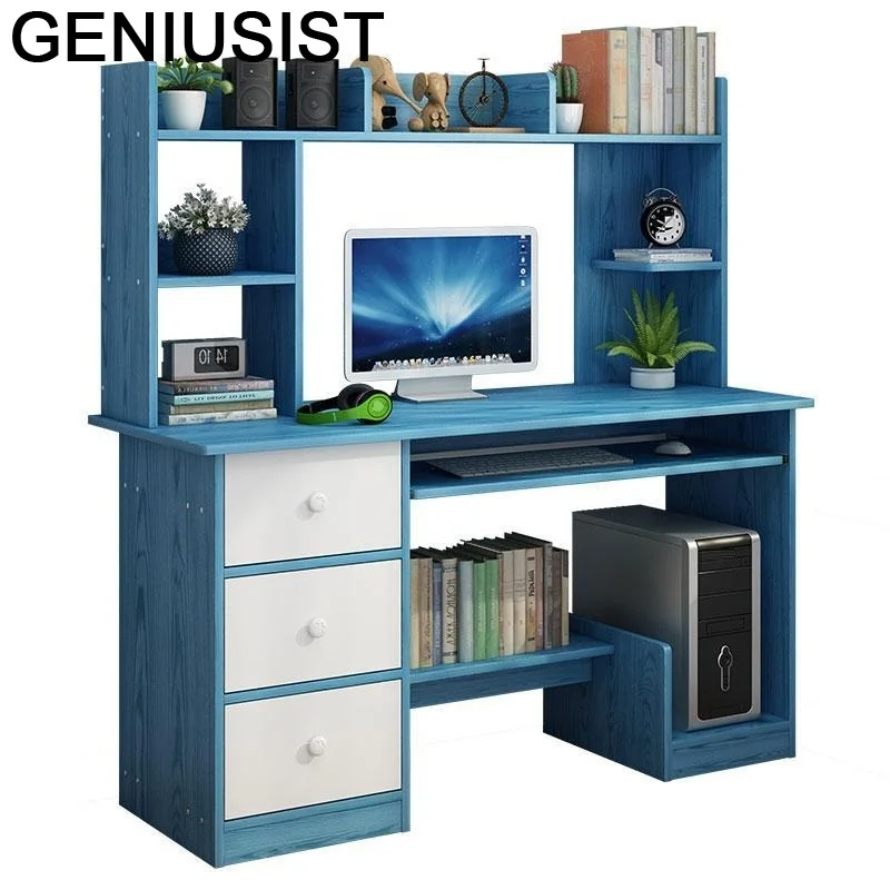 

Portatil Study Furniture Tafel Para Notebook Bed Office Infantil Escritorio Tablo Mesa Desk Laptop Stand Table With Bookshelf