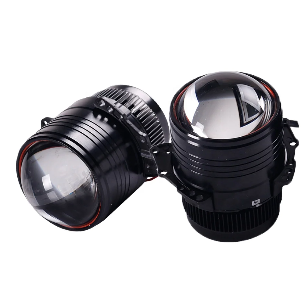 

hot 3.0 Inch Bi LED Projector Lens VS Bi Xenon Projector lens LED HI/lO Beam For Car Motorcycle Headlight Retrofit