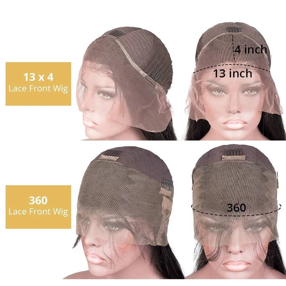 

30 inch Body Wave Lace Front Wig Pre Plucked 13X4 Lace Frontal Wig Deep Loose Wave Human Hair 360 Lace Frontal Wig Bob Brazilian