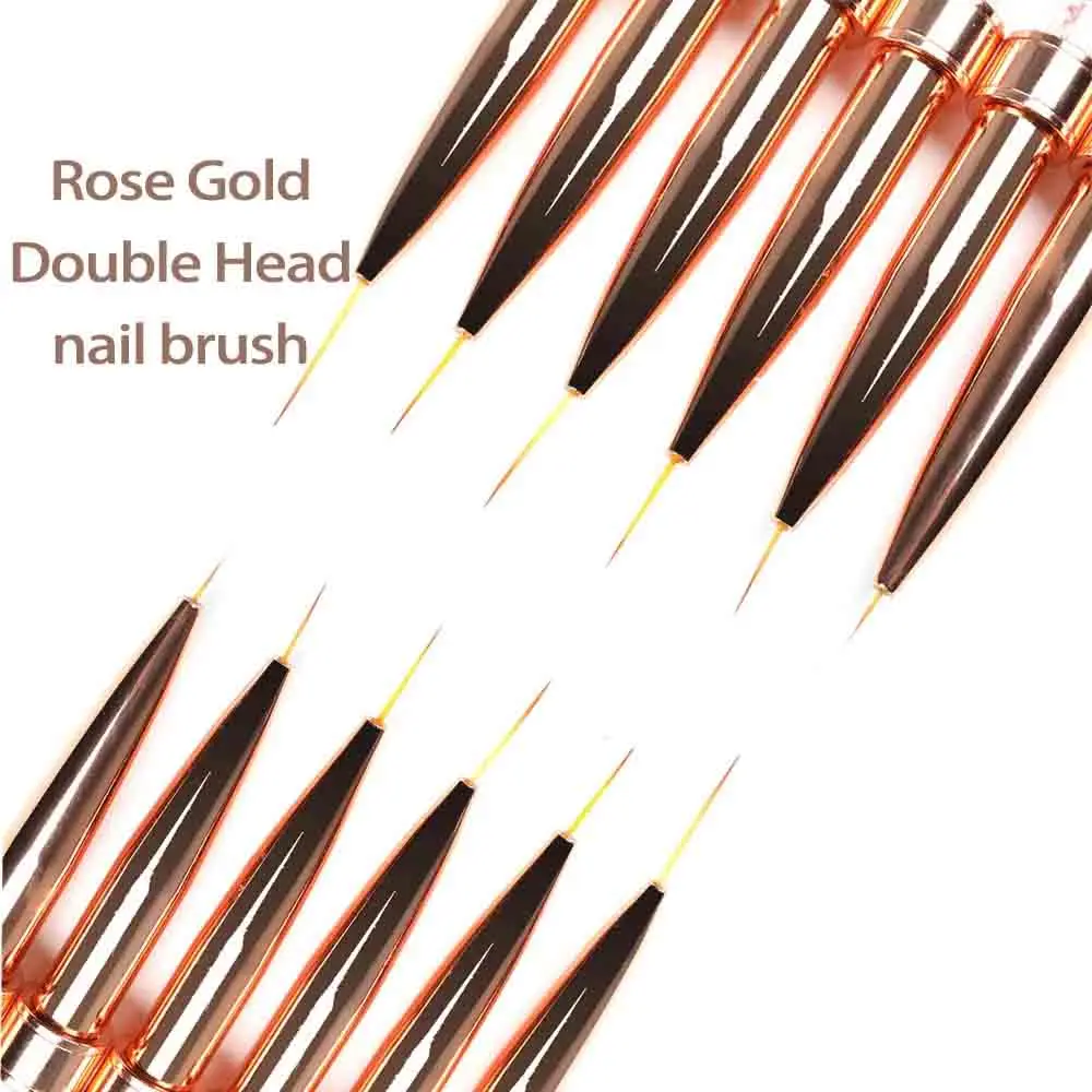 Кисть для рисования с двойной головкой под розовое золото | Красота и здоровье