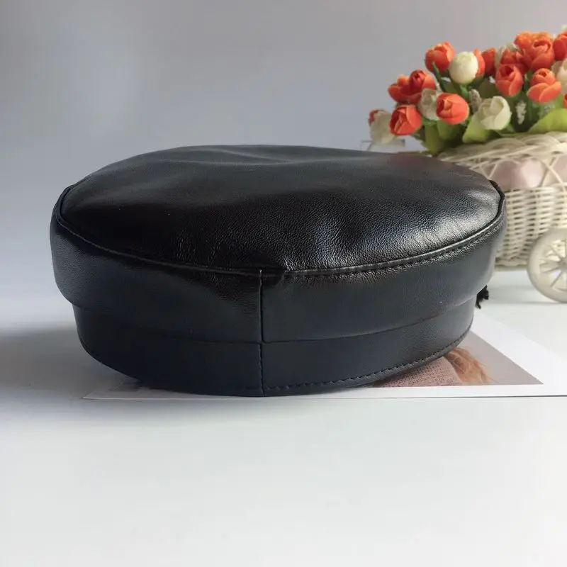 Темно синяя кепка Женская британская ретро шляпа Newsboy Студенческая шапка мужская