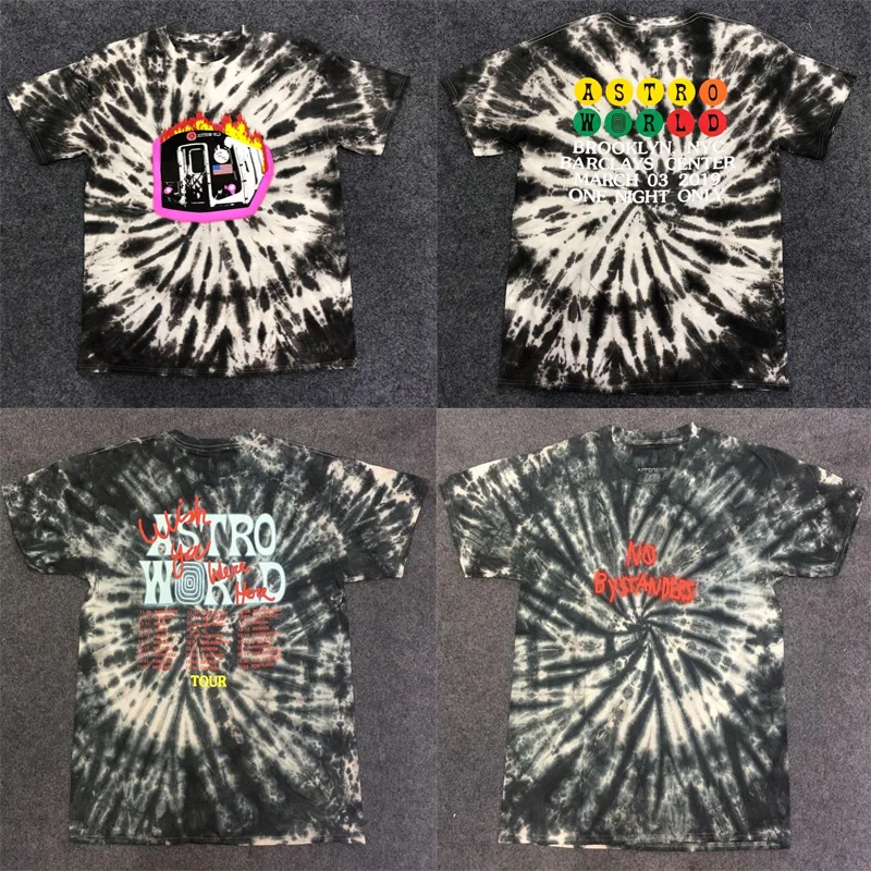 

19SS футболка Тревиса Скотта астромира, высококачественные футболки для путешествий с астронавтом, мужская и женская уличная одежда, футболк...