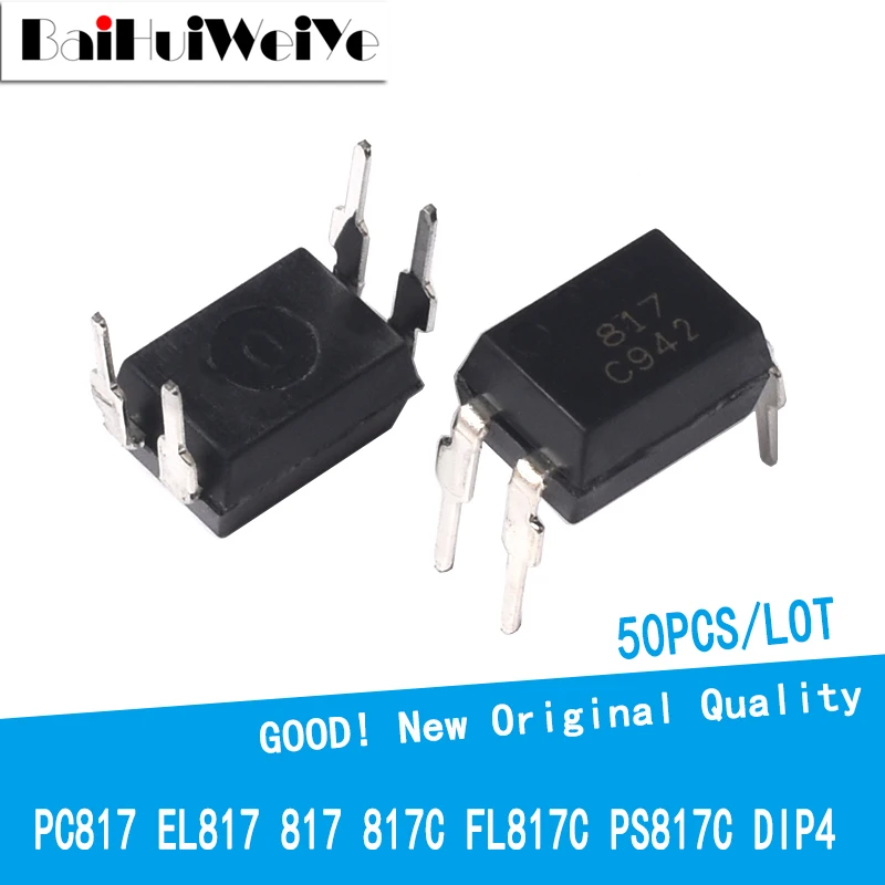 50 шт./лот EL817C PC817 PC817C FL817C FL817 EL817 DIP-4 оптрон изолятор DIP4 новый оригинальный IC