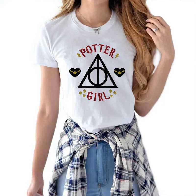 Футболка женская с надписью Поттера 2019|Футболки| |