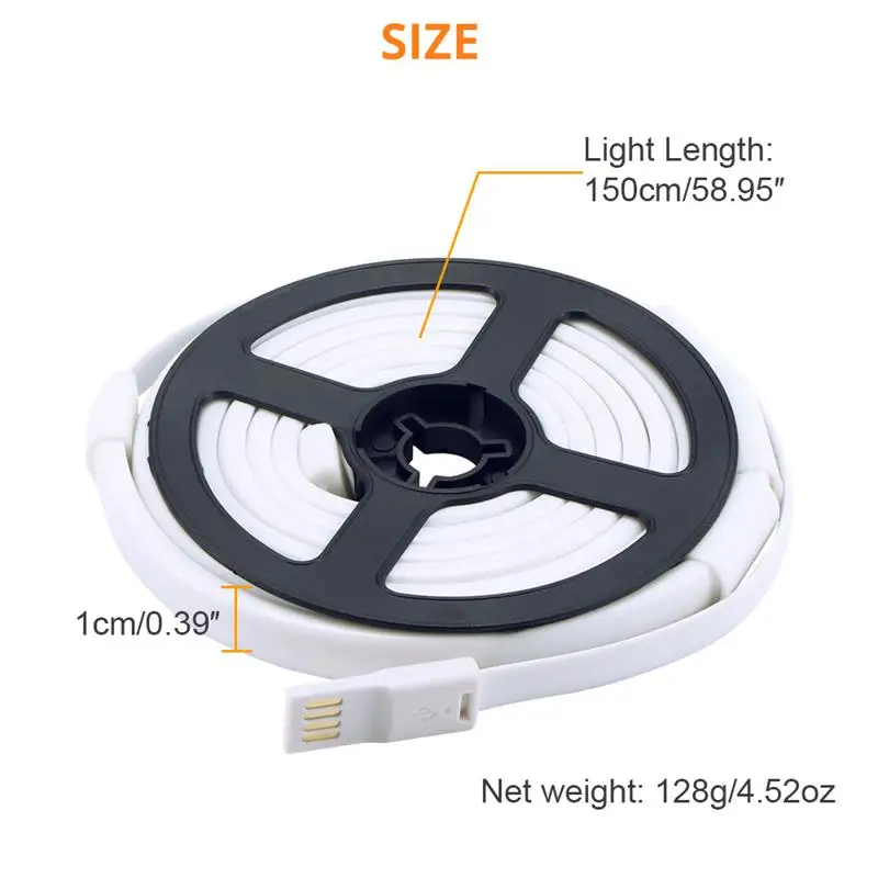 Водонепроницаемая светодиодная лента RGB для кемпинга светильник SMD 2835 DC5V USB