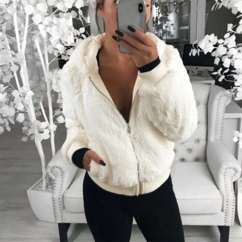 Women Autumn Winter Jacket Thick Lined Coats Parkas Fashion Jackets Cute Teddy Bear Fluffy Short Coat Outwear 2019 New | Женская одежда