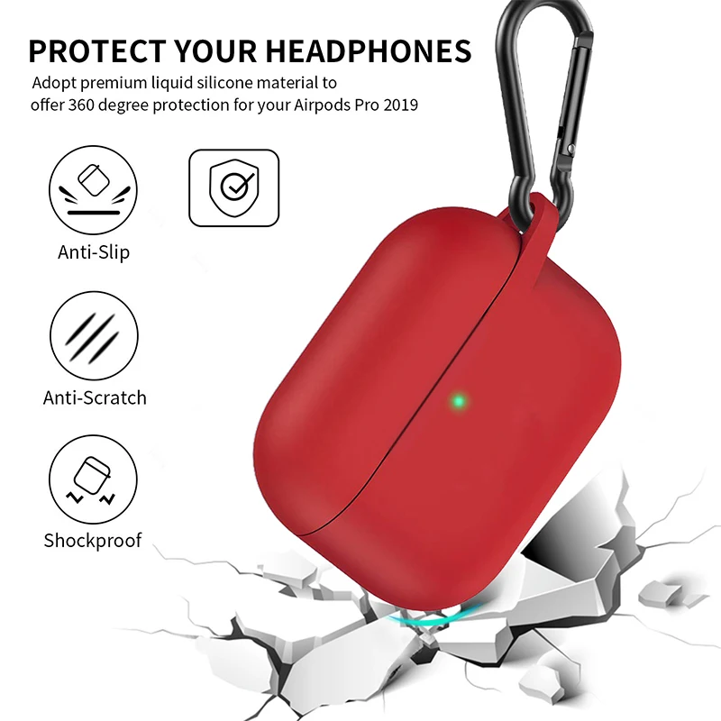 Силиконовый чехол Защитный для Apple Airpods pro TWS Bluetooth наушники Мягкий силиконовый
