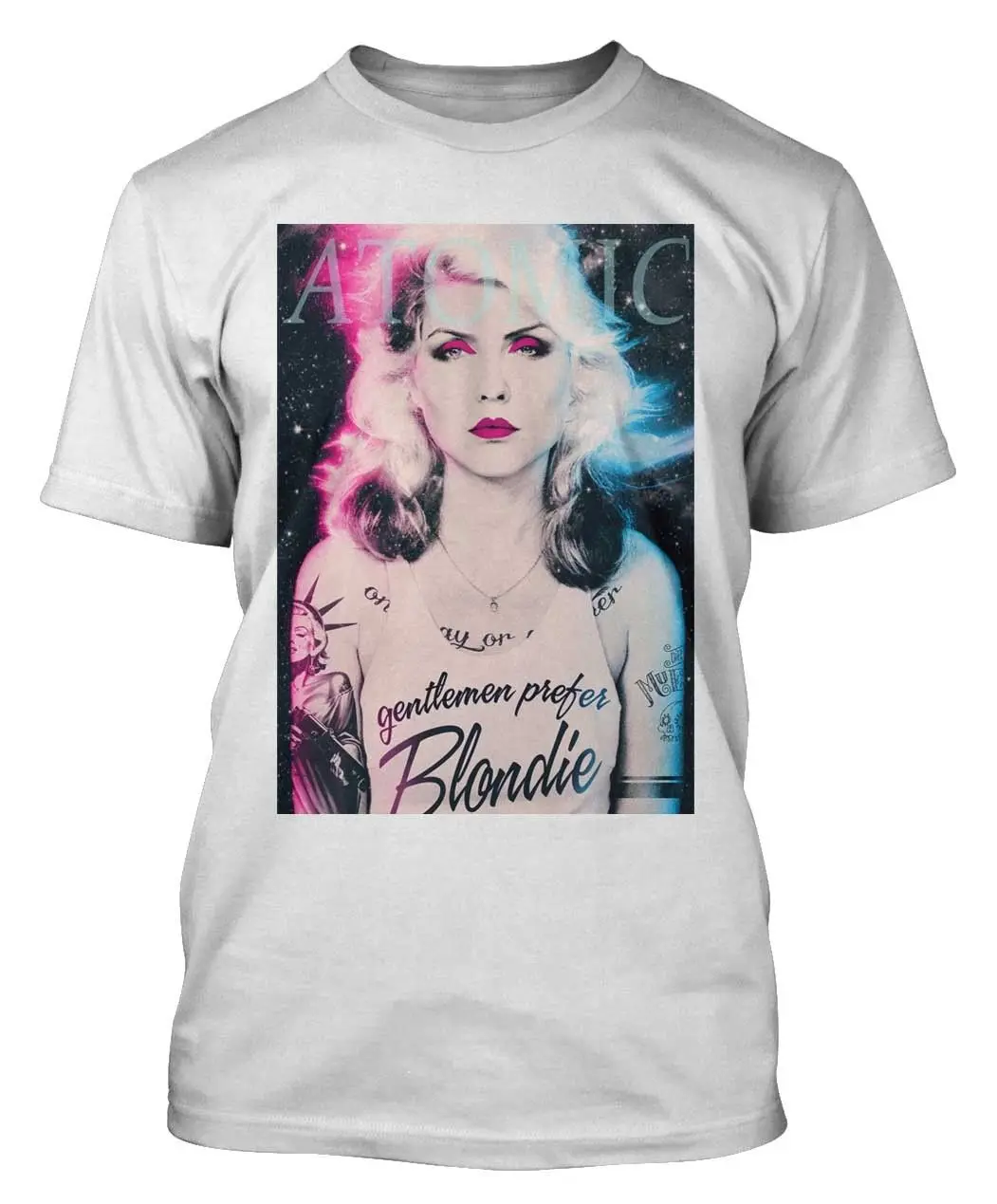 Футболка Blondie Debbie Harry атомная футболка топ в стиле панк рок 80 летний икон хипстер