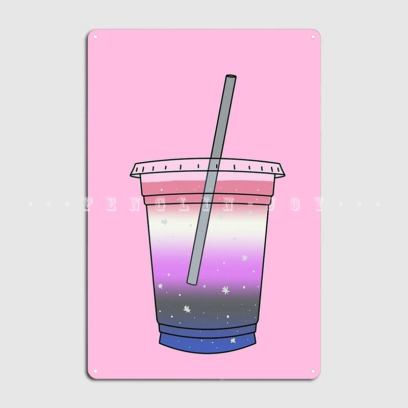 Половая жидкость гордость Блестящий напиток металлический знак клуба гостиной