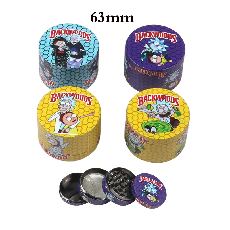 

Portable 4 layer metal zinc alloy manual tobacco grinder mill