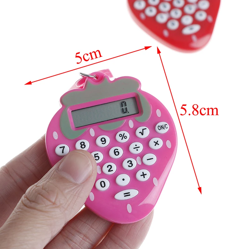 

1pc Student Mini Electronic Calculator Candy Color Calculating Office Supplies Gift Pocket Solar Power Calculator Randomly