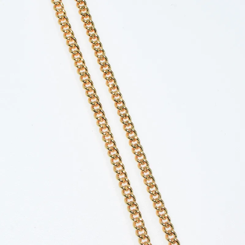 Оптовые промо-золотое ожерелье ювелирные изделия 2 мм плоский &quot16-30&quot дюймов