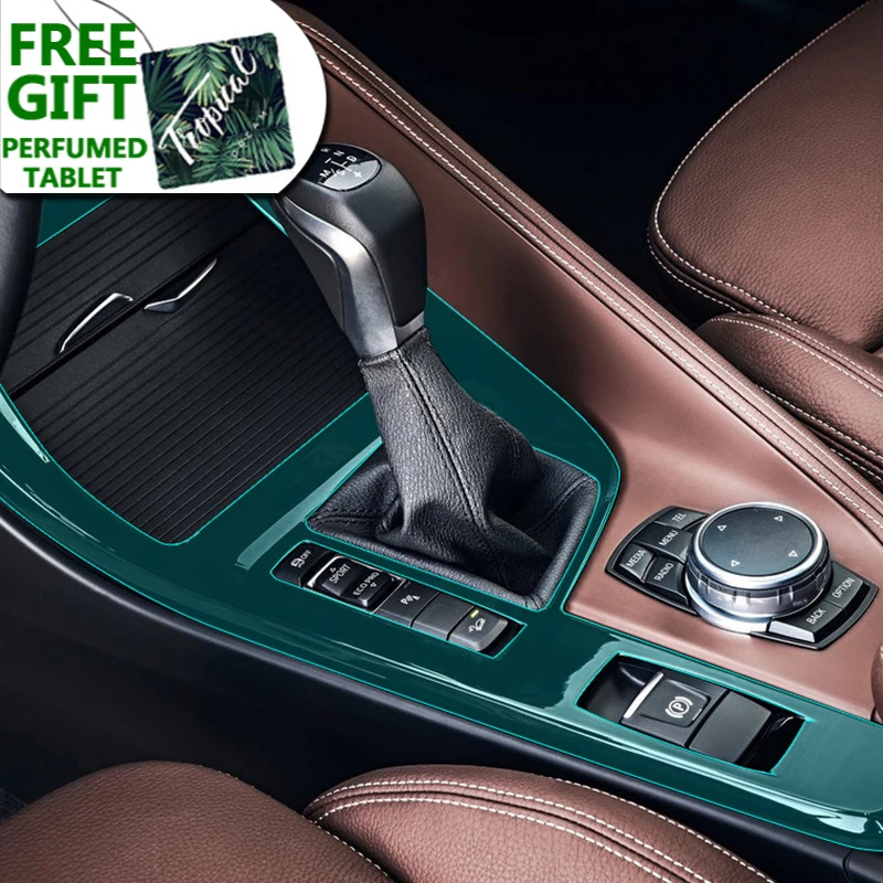 

Anti Scratch TPU Sticker Car Interior Console Gear Shift Knob Panel Protective Film For BMW X1 F48 X2 F39 2016-On Accessories