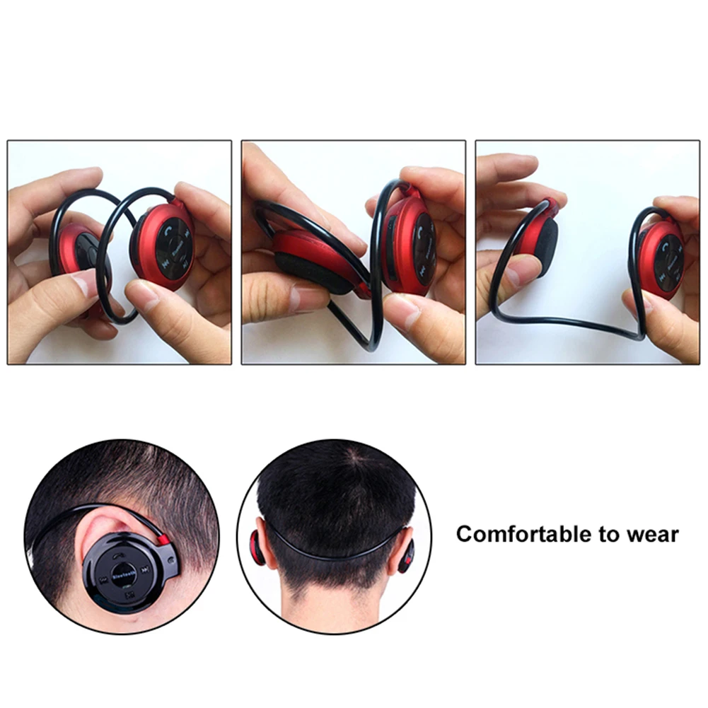 Беспроводные Bluetooth 4 1 стереонаушники Mini503 TF карта FM-радио Спортивная гарнитура с