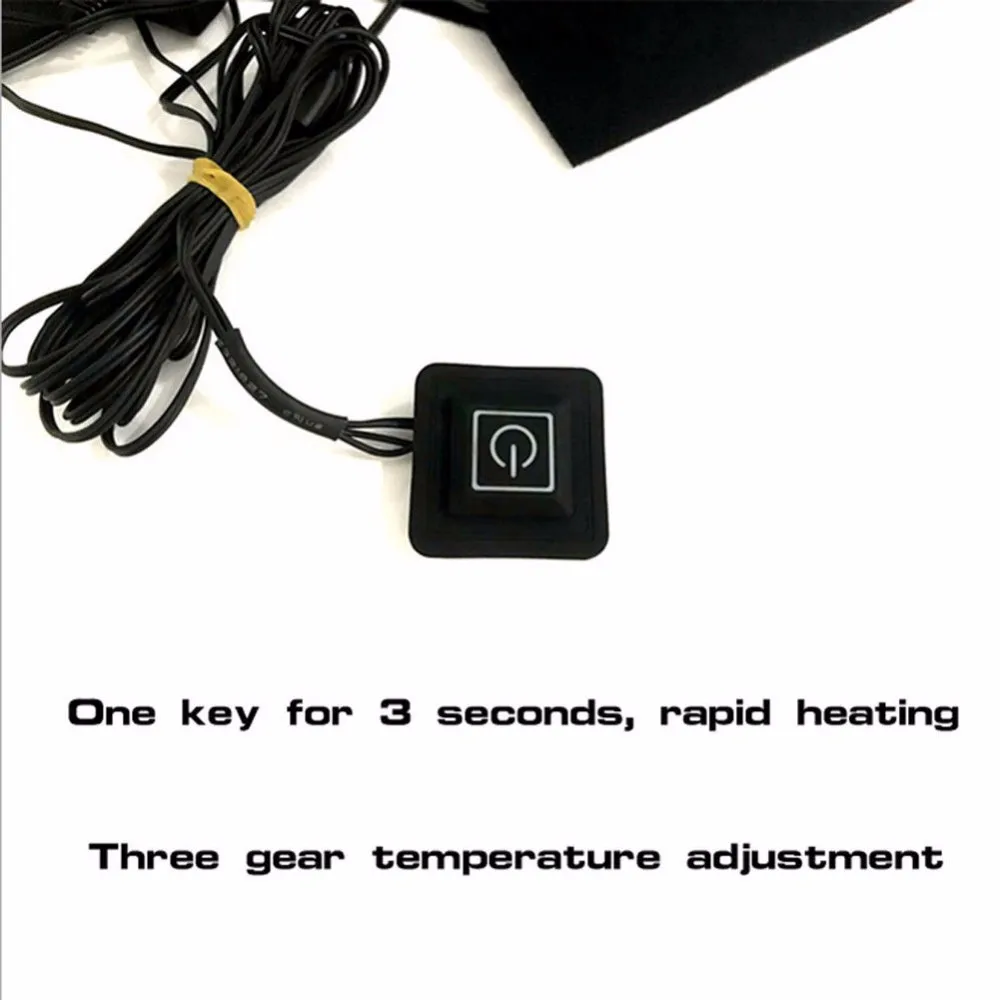 USB Заряженная одежда грелка 5 в электрический нагревательный лист с 3 шестернями Регулируемая температура грелка для жилета куртки