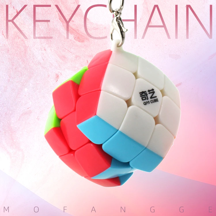 Qiyi брелок кубик головоломка куб 3x3 Мини скоростная Магия 3x3x3 мини ключ chainCubo Magico 3