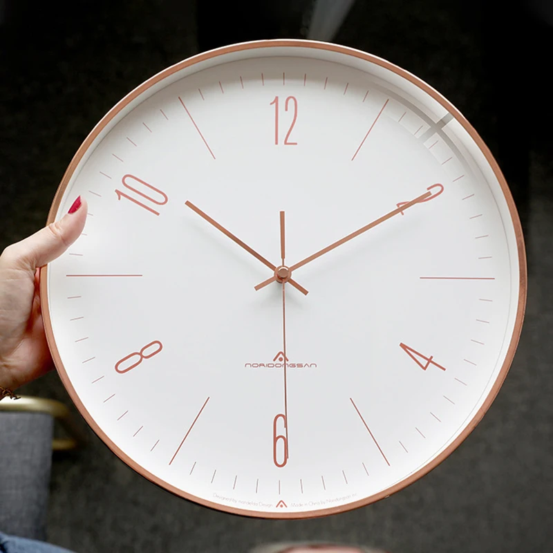 Настенные часы в скандинавском стиле для гостиной простые креативные дома