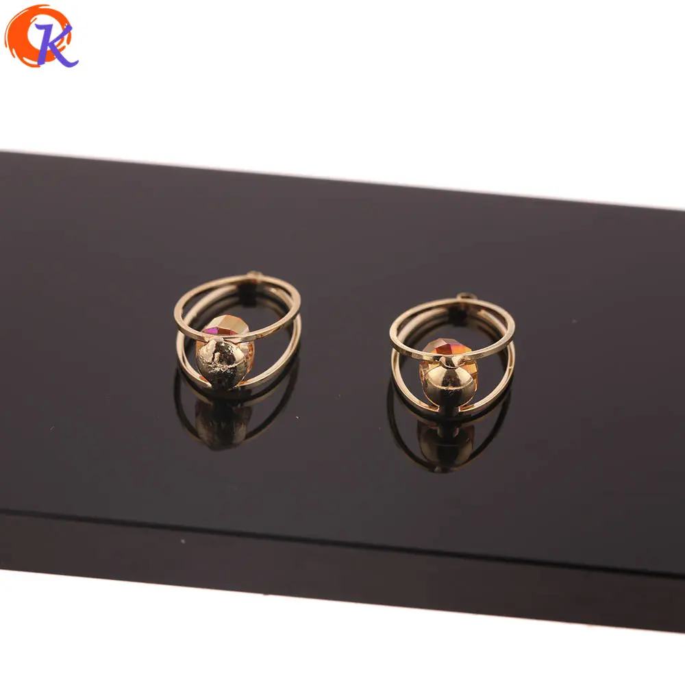 

Cordial Design 20Pcs 14*27MM Jewelry Accessories/DIY Earrings Making/Genuine Gold Plating/Hand Made/Crystal Earring Findings