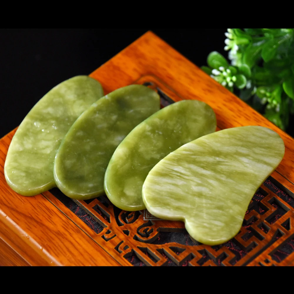 Массажер для тела из нефрита Gua Sha медицинский набор инструментов скребка