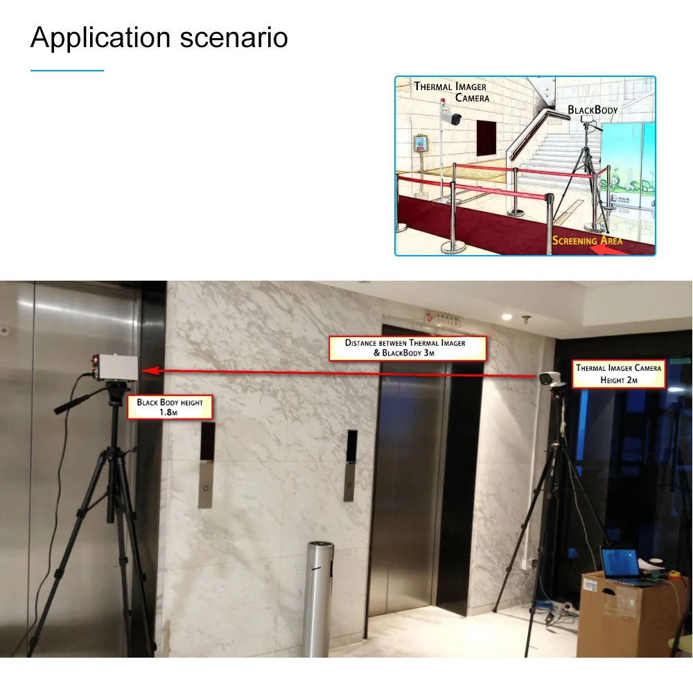 

Thermal imaging IP camera Face recognition camera thermal imaging camera Fever detection camera and black body radiation source